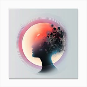 Woman'S Head Canvas Print