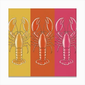 Lobsters 5 Canvas Print