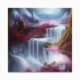Fantasy Waterfalls Canvas Print