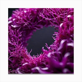Purple Seaweed Canvas Print