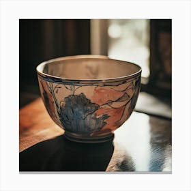 Bowl On A Table Canvas Print