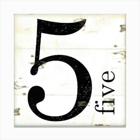 Five Five Canvas Print