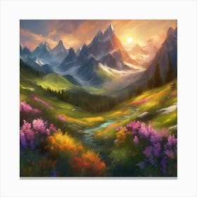 Landscape Painting Canvas Print