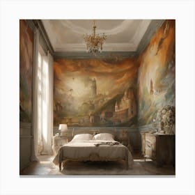 Dreamy Bedroom Canvas Print