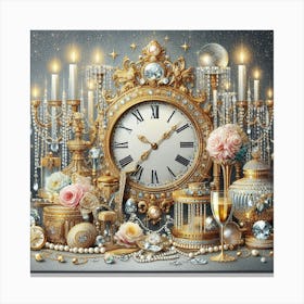 Glamorous TickTok glitter Canvas Print