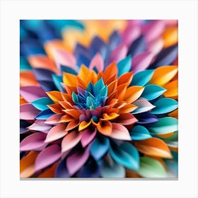 Origami Flower Canvas Print