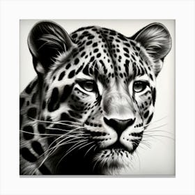 Leopard'S Face Canvas Print