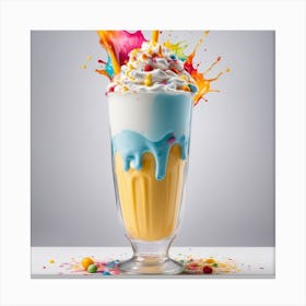 Colorful Milkshake Canvas Print