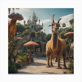 Surreal Zoo Inspired By Dali 1 Canvas Print