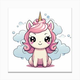 Cute Unicorn 543 Canvas Print