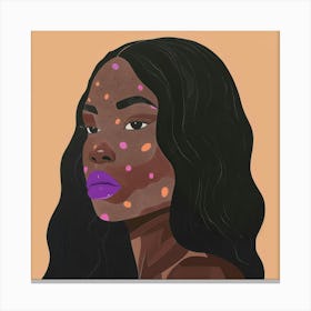 Portrait Of A Black Woman 20 Canvas Print