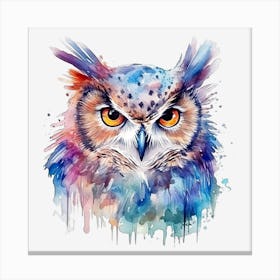 Colorful Owl 3 Canvas Print