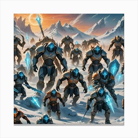 Alien Warriors II Canvas Print