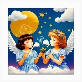 Blissed Out Angels Canvas Print