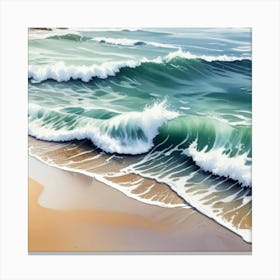 1000014843 Portrait of waves art print Canvas Print