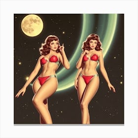 Pinup Girls Canvas Print