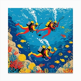 GREEK SPONGE DIVERS Canvas Print