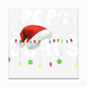 Pops Claus Santa Hat Matching Christmas Family Group Canvas Print