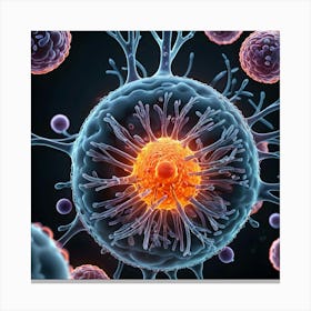 Human Cell 6 Canvas Print
