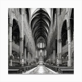 Cathedral Interior Canvas Print