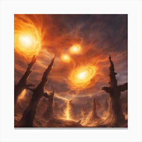 Solar Flare Dance 3 Canvas Print