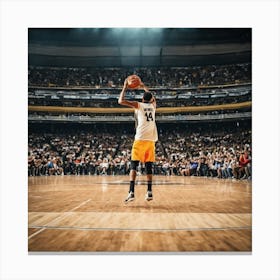 Basketball Player In Action 6 Canvas Print