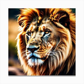 Lion Portrait 10 Canvas Print