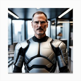 Steve Jobs In Armor Canvas Print