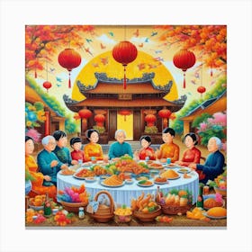 Tet Holiday in Viet Nam Canvas Print