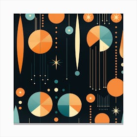 Retro Abstract Painting Canvas Print