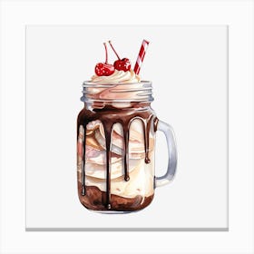 Ice Cream Sundae 1 Canvas Print