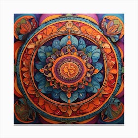 Mandala paintings art print Canvas Print