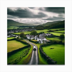 Outdoors Day Europa Britain Overcast City Landscape Countryside Ecuador Lush Green Skyline Canvas Print