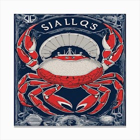 Sailor Crab Canvas Print