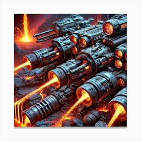 Pyroclast Drone Weaponry Canvas Print