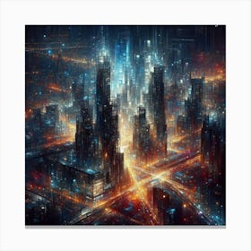 Futuristic City 17 Canvas Print