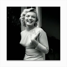 American Film Star Marilyn Monroe Vintage Canvas Print