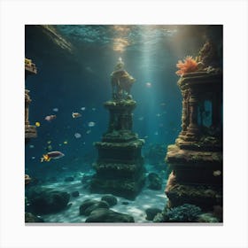 Mystical Ocean Scene Canvas Print