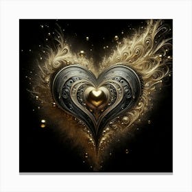 Heart Of Gold 9 Canvas Print