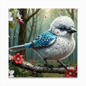 Bird In The Forest Canvas Print