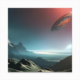 Alien Spaceship Canvas Print