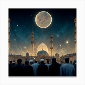 Muslim Prayer Canvas Print