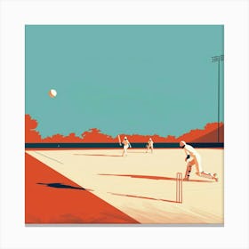 Cricket On The Field Canvas Print