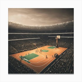 Basketball Court 13 Canvas Print