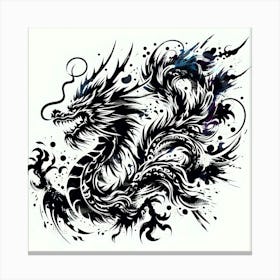 Dragon Tattoo Design 1 Canvas Print