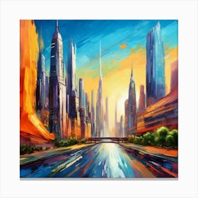 Cityscape 5 Canvas Print