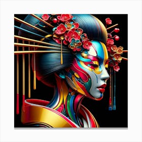 Japan Geisha Visual 99 Canvas Print