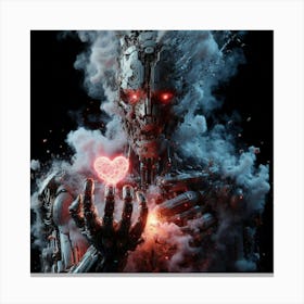 Cyborg Heart 1 Canvas Print