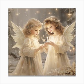 Angels Christmas Canvas Print