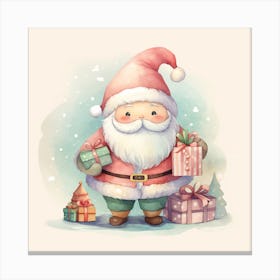 Santa Claus With Presents 1 Canvas Print